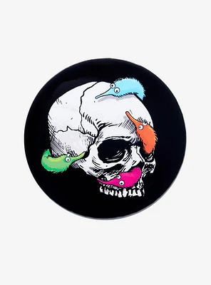 Worms In Skull Button