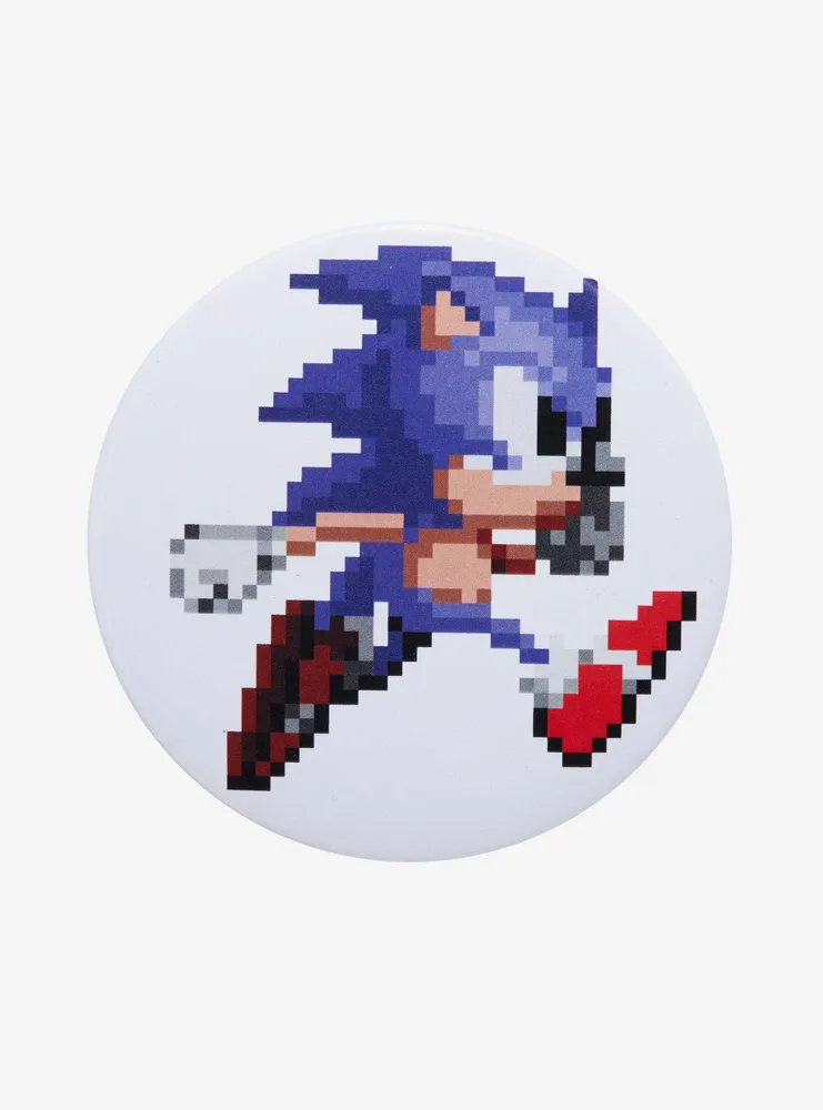 Sonic The Hedgehog Pixelated Button