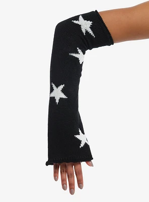 Black & White Star Flared Arm Warmers