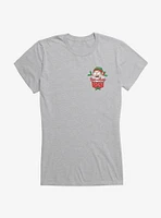 Rick & Morty Faux Pocket Rickmas Hiding Girls T-Shirt