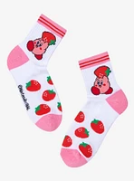 Kirby Strawberry Varsity Ankle Socks