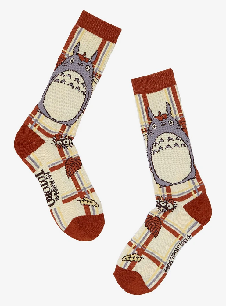 Studio Ghibli® My Neighbor Totoro Autumn Plaid Crew Socks