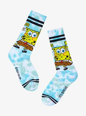 SpongeBob SquarePants Dancing Tie-Dye Crew Socks