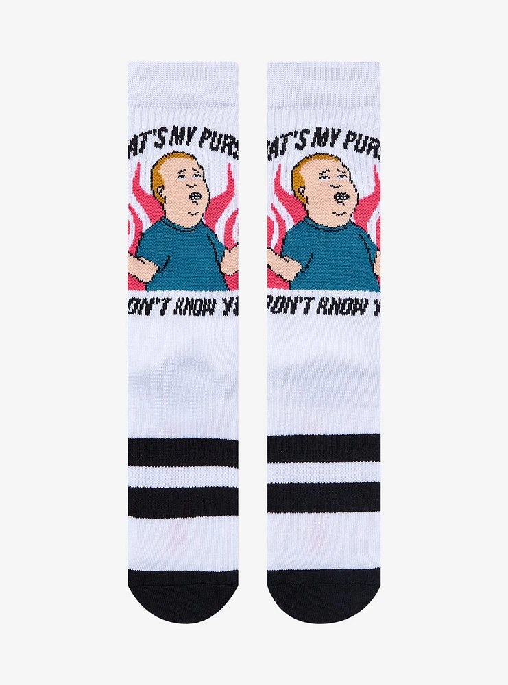 King Of The Hill Bobby That's My Purse Crew Socks
