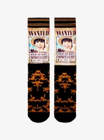 One Piece Luffy Live Action Wanted Poster Crew Socks