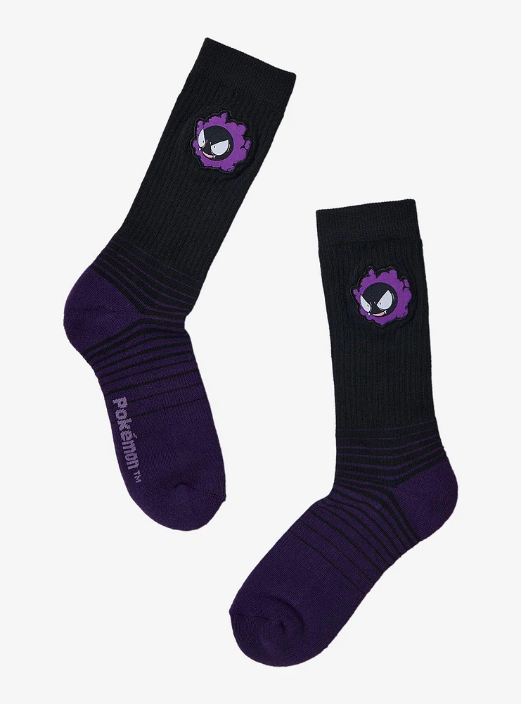 Pokemon Gastly Stripe Crew Socks