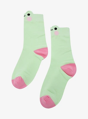 Frog Chibi Figural Crew Socks