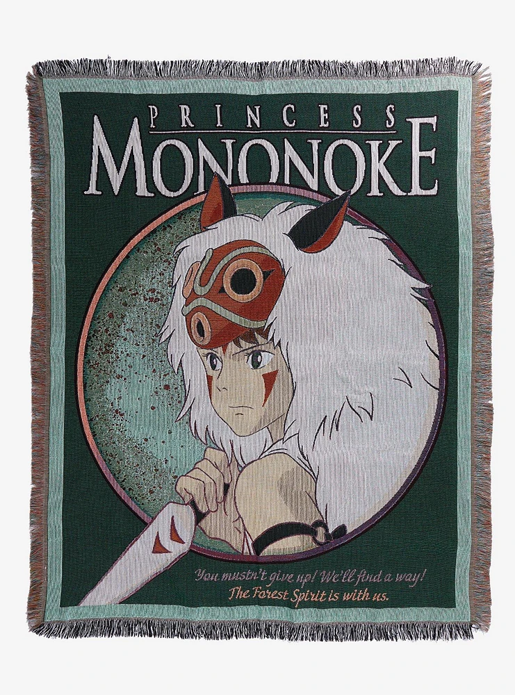 Studio Ghibli Princess Mononoke San Portrait Tapestry Throw - BoxLunch Exclusive