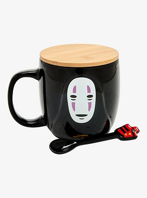 Studio Ghibli Spirited Away No-Face Mug with Lid & Spoon