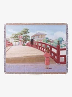 Studio Ghibli Spirited Away Chihiro & No-Face Bridge Tapestry Throw - BoxLunch Exclusive