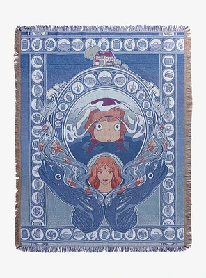 Studio Ghibli Ponyo & Granmamare Portrait Tapestry Throw - BoxLunch Exclusive