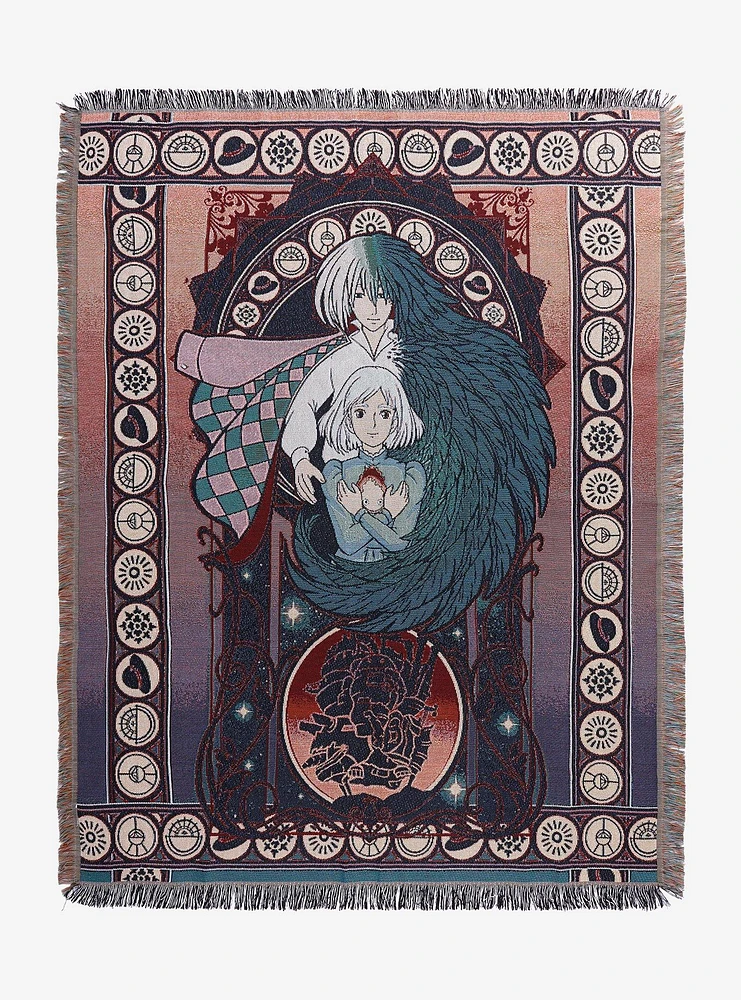 Studio Ghibli Howl's Moving Castle Sophie & Howl Portrait Tapestry Throw - BoxLunch Exclusive