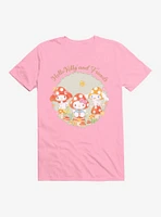 Hello Kitty And Friends Mushroom Garden Circle Portrait T-Shirt