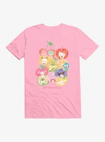 Hello Kitty And Friends Fruit Background Portrait T-Shirt