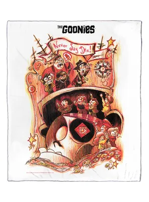 WB 100 The Goonies Illustration Silk Touch Throw