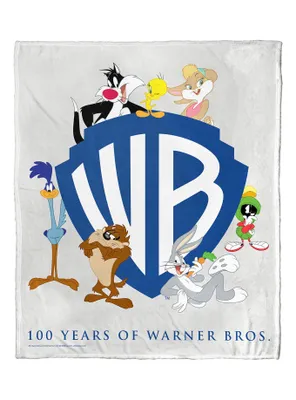 WB 100 Looney Tunes Anniversary Silk Touch Throw