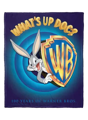 WB 100 Looney Tunes What's Up Doc Silk Touch Throw