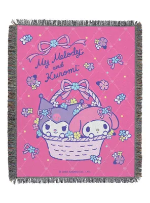 My Melody Flower Basket Fun Woven Tapestry