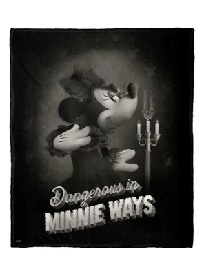 Disney Mickey Mouse Minnies Evil Ways Silk Touch Throw