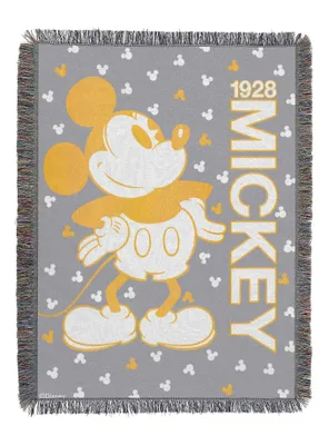 Disney Mickey Mouse Confetti Dot Woven Metallic Tapestry