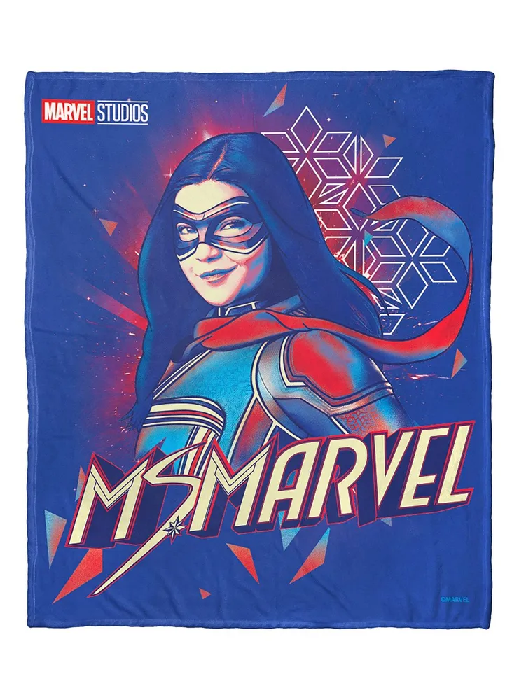 Marvel Ms Marvel Colorful Ms Marvel Silk Touch Throw Blanket