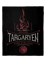 Game Of Thrones House Of Fire And Blood Silk Touch Throw Blanket