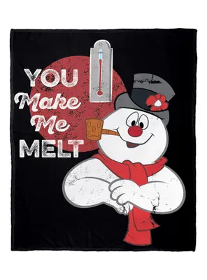 Frosty The Snowman You Make Me Melt Silk Touch Throw Blanket