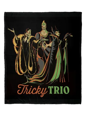 Disney Villains Tricky Trio Silk Touch Throw Blanket