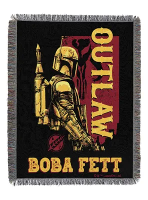 Star Wars Boba Fett Outlaw Woven Tapestry