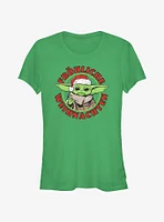 Star Wars The Mandalorian Grogu Merry Christmas German Girls T-Shirt