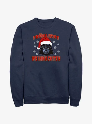 Star Wars Santa Vader Merry Christmas German Sweatshirt