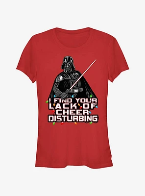Star Wars Vader I Find Your Lack Of Cheer Disturbing Girls T-Shirt
