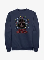 Star Wars Vader Lights Happy Holidays Sweatshirt