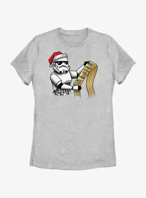 Star Wars Trooper Santa Naughty List Womens T-Shirt