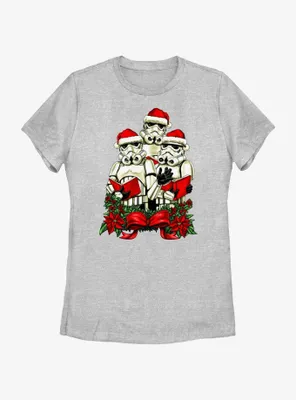 Star Wars Trooper Santa Carolers Womens T-Shirt