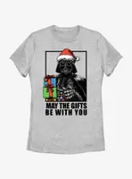 Star Wars Vader May The Gifts Be With You Womens T-Shirt