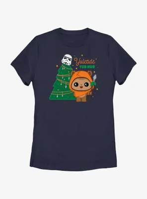 Star Wars Yuletide Yub Nub Womens T-Shirt