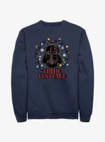 Star Wars Vader Lights Happy Holidays German Sweatshirt