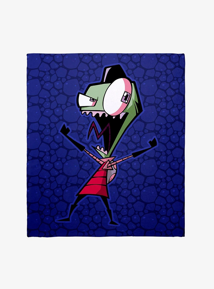 Invader Zim Disguised Zim Throw Blanket