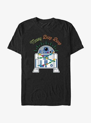 Star Wars R2-D2 Merry Beep Boop T-Shirt
