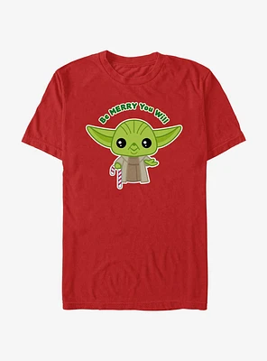 Star Wars Yoda Be Merry You Will T-Shirt