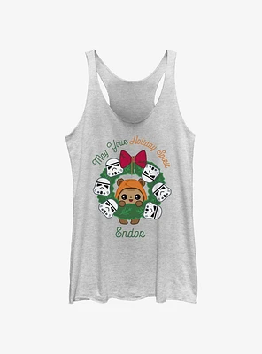 Star Wars May Your Holiday Spirit Endor Girls Tank