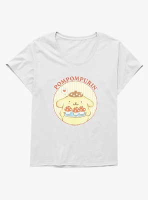Hello Kitty And Friends Pompompurin Mushroom Cupcakes Girls T-Shirt Plus