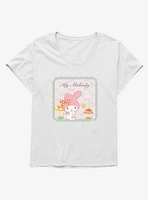 Hello Kitty And Friends My Melody Mushroom Stamp Girls T-Shirt Plus