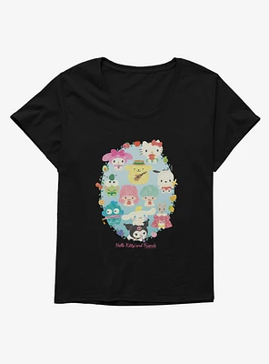 Hello Kitty And Friends Fruit Portrait Girls T-Shirt Plus