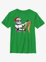 Star Wars Trooper Santa Naughty List Youth T-Shirt