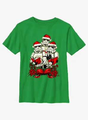 Star Wars Trooper Santa Carolers Youth T-Shirt