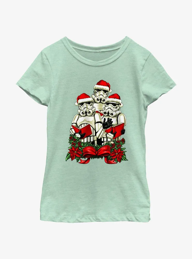 Star Wars Trooper Santa Carolers Youth Girls T-Shirt