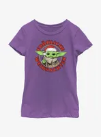 Star Wars The Mandalorian Grogu Merry Christmas German Youth Girls T-Shirt