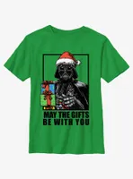 Star Wars Vader May The Gifts Be With You Youth T-Shirt